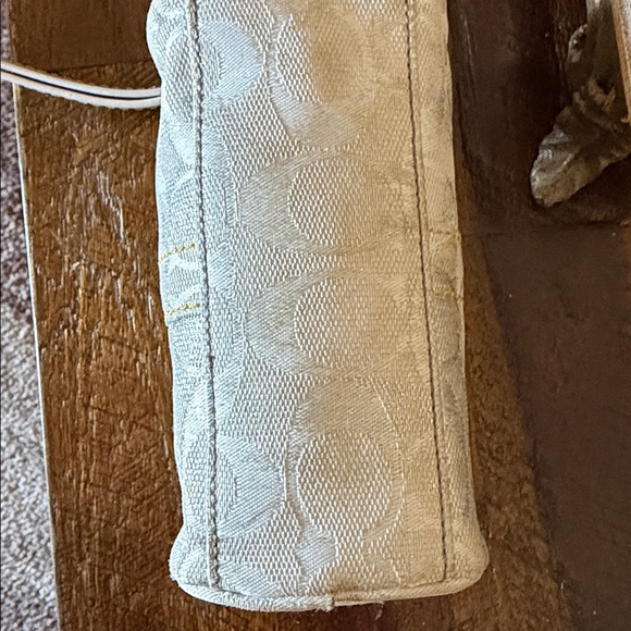 Pre loved Coach Wristlet with Yellow Accents - Picture 4 of 15